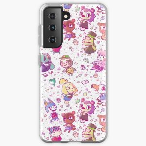 Animal Crossing Pattern Samsung Galaxy Soft Case RB3004product Offical Animal Crossing Merch