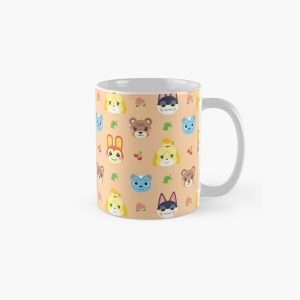 Animal Crossing Pattern - Peach Classic Mug RB3004product Offical Animal Crossing Merch