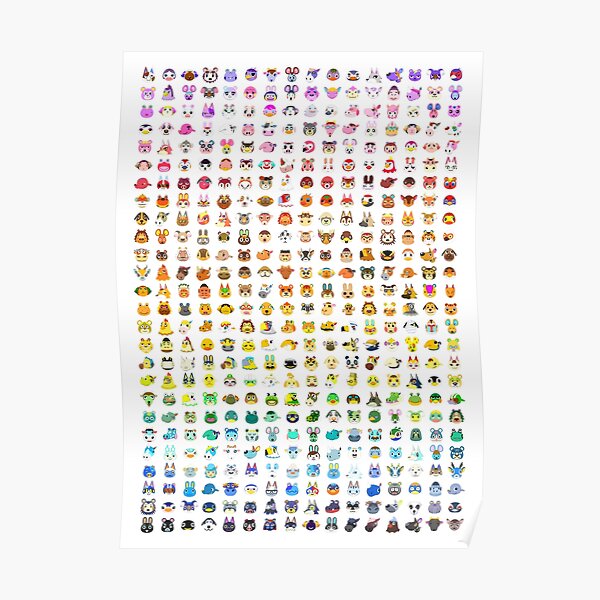 Animal Crossing Villager Rainbow  Poster RB3004product Offical Animal Crossing Merch
