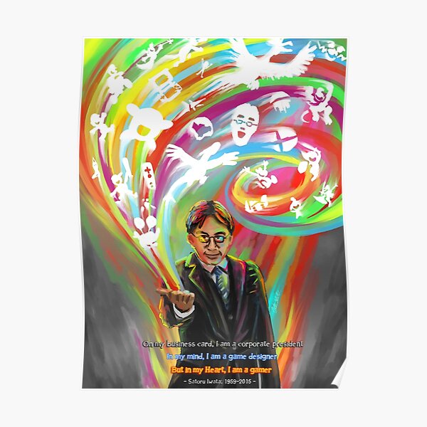 Satoru Iwata: Heart of a Gamer Poster RB3004product Offical Animal Crossing Merch