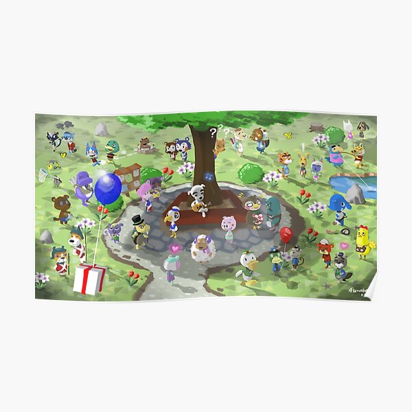 Welcome to Animal Crossing Poster RB3004product Offical Animal Crossing Merch
