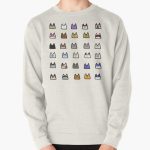 all the animal crossing cats!!  Pullover Sweatshirt RB3004product Offical Animal Crossing Merch