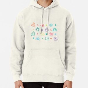 Villager Characters Animal Crossing New Horizons Pattern  Pullover Hoodie RB3004product Offical Animal Crossing Merch