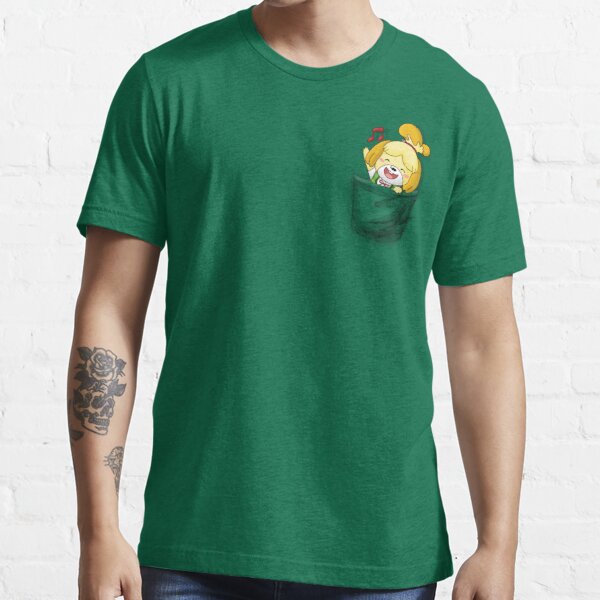 Isabelle Pocket Tee Essential T-Shirt RB3004product Offical Animal Crossing Merch