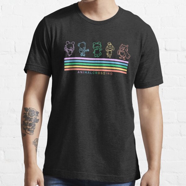 Animal Crossing Rainbow Essential T-Shirt RB3004product Offical Animal Crossing Merch