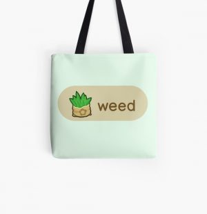 Animal Crossing Weed All Over Print Tote Bag RB3004product Offical Animal Crossing Merch