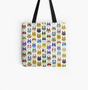 Animal Crossing Cats All Over Print Tote Bag RB3004product Offical Animal Crossing Merch