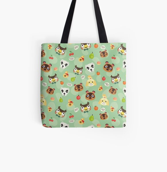 Animal crossing pattern All Over Print Tote Bag RB3004product Offical Animal Crossing Merch
