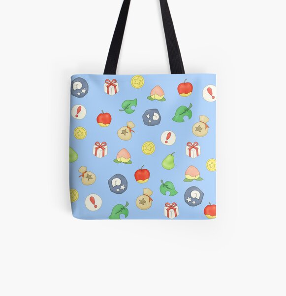 Animal Crossing Logo Pattern All Over Print Tote Bag RB3004product Offical Animal Crossing Merch