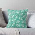 Animal Crossing New Horizon Inspired Leaf Pattern Throw Pillow RB3004product Offical Animal Crossing Merch