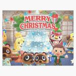 Animal Crossing Inspired Artwork - Merry Christmas Jigsaw Puzzle RB3004product Offical Animal Crossing Merch