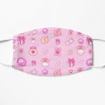 Animal crossing repeating pattern Flat Mask RB3004product Offical Animal Crossing Merch