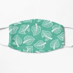 Animal Crossing New Horizon Inspired Leaf Pattern Flat Mask RB3004product Offical Animal Crossing Merch