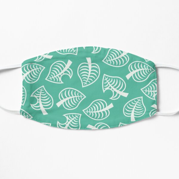 Animal Crossing New Horizon Inspired Leaf Pattern Flat Mask RB3004product Offical Animal Crossing Merch