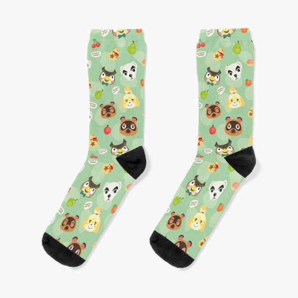 Animal crossing pattern Socks RB3004product Offical Animal Crossing Merch