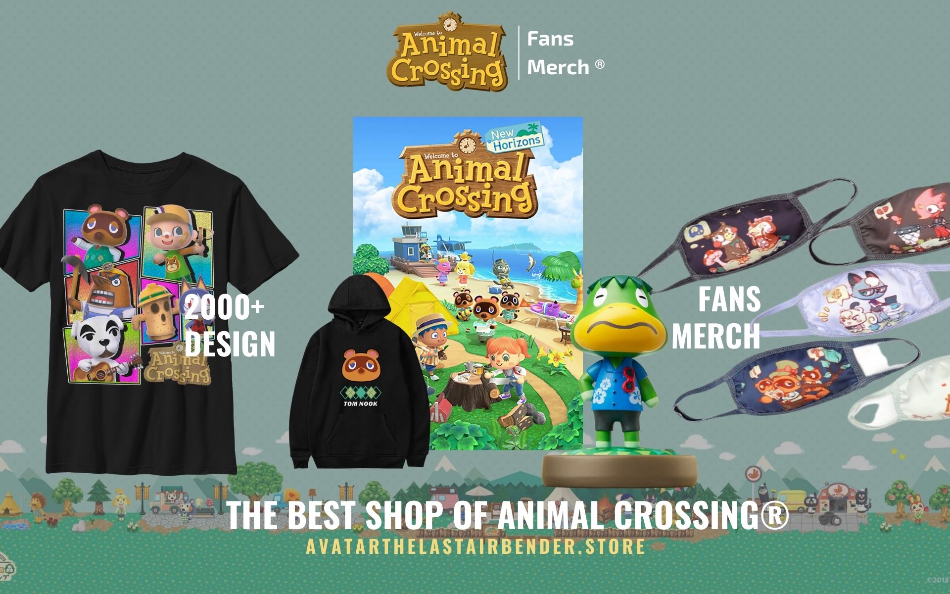 Biểu ngữ trên web của Cửa hàng Animal Crossing - Cửa hàng Animal Crossing