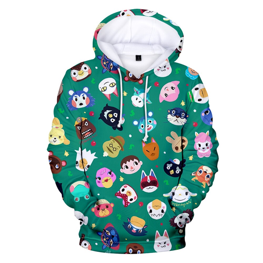 Animal Crossing 3D Hooded Boy girls Sweatshirt Cute Dogs Octopus Print Casual Harajuku Trendy Style Hoodies 4 - Animal Crossing Shop