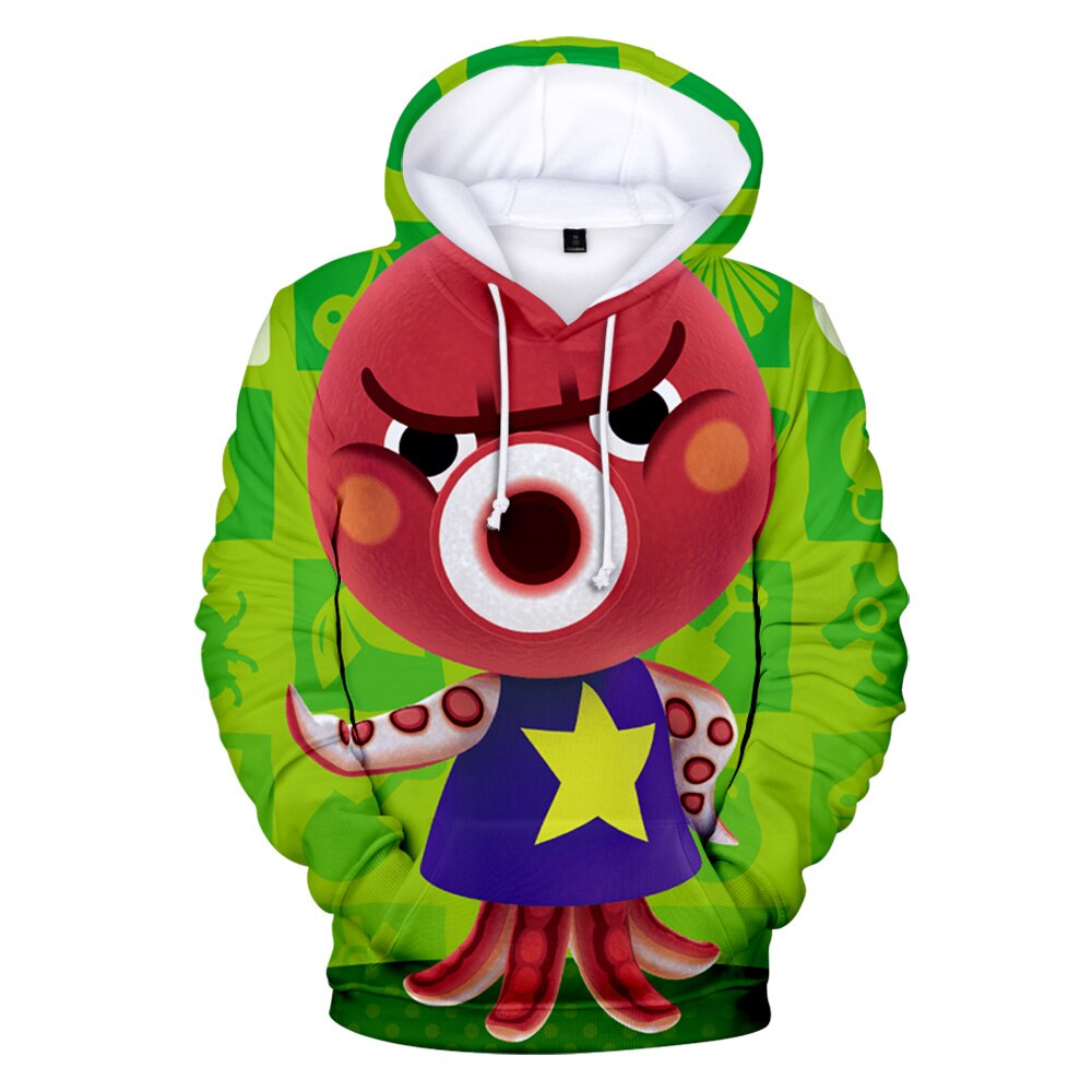 Animal Crossing 3D Hooded Boy girls Sweatshirt Cute Dogs Octopus Print Casual Harajuku Trendy Style Hoodies 5 - Animal Crossing Shop