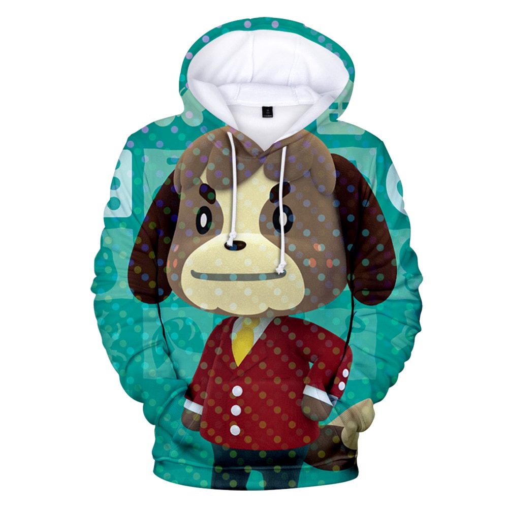 Animal Crossing 3D Hooded Boy girls Sweatshirt Cute Dogs Octopus Print Casual Harajuku Trendy Style Hoodies - Animal Crossing Shop