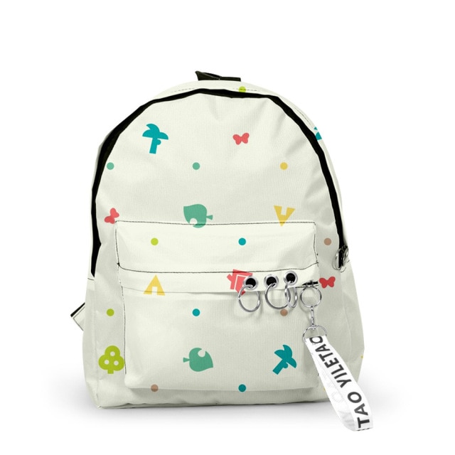 Animal Crossing School Bags Backpack Women Canvas Bag Leaf Tom Nook Bag Girls Travel Bag Mochila 2.jpg 640x640 2 - Animal Crossing Shop