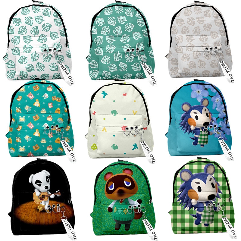 Boys Girls Backpacks Animal Crossing Merchandise Animal Crossing School Backpack