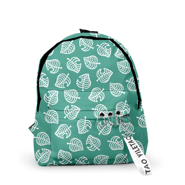 Animal Crossing School Bags Backpack Women Canvas Bag Leaf Tom Nook Bag Girls Travel Bag - Animal Crossing Shop