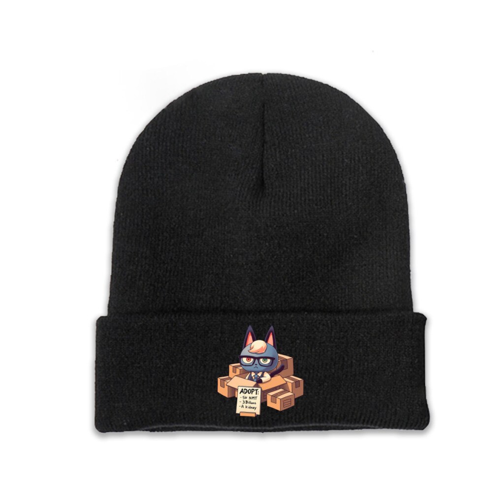 Raymond in Boxes Skullies Beanie Animal Crossing New Horizons Winter Warm Knitted Bonnet Unisex Caps Teens 1 - Animal Crossing Shop