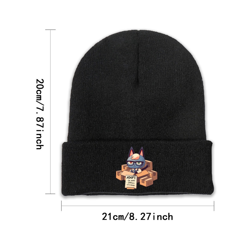 Raymond in Boxes Skullies Beanie Animal Crossing New Horizons Winter Warm Knitted Bonnet Unisex Caps Teens 4 - Animal Crossing Shop